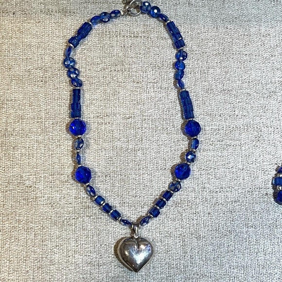Heart Beaded Necklace & Bracelet Set - Picture 3 of 7